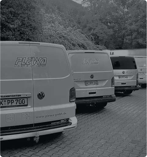 Firmenfahrzeuge der Plewa GmbH